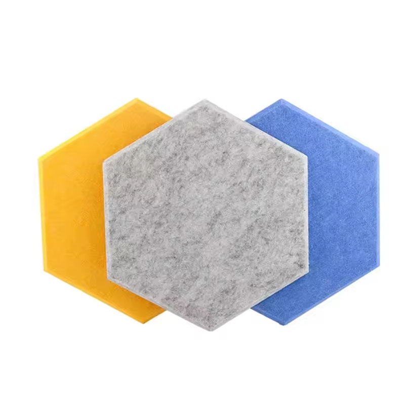Polyester Fiber Hexagon  Acoustic Panel